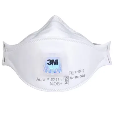 3M 9211  Aura N95 Disposable Particulate Respirator Mask. Box/10 Each