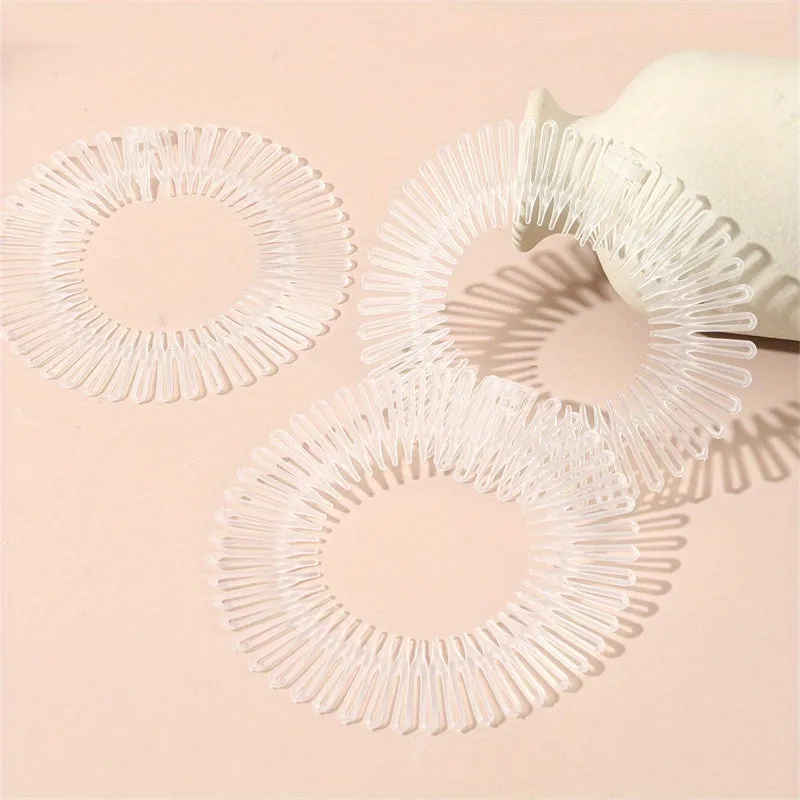 3pcs Invisible Elastic Hair Comb Set for Stylish Hair