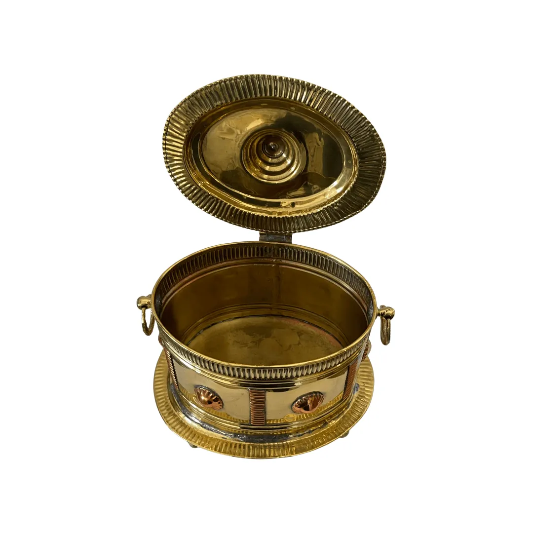 Asian Inspired Brass Vintage Box