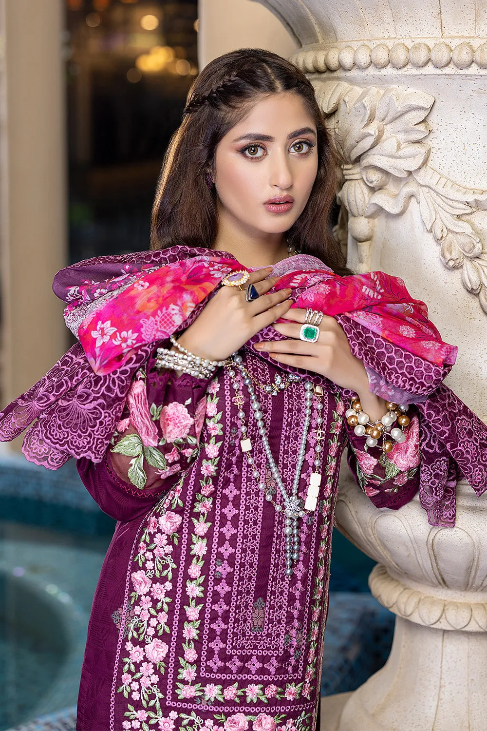 Azure Festive Luxury Lawn Collection 2022 – Imperial Ornate