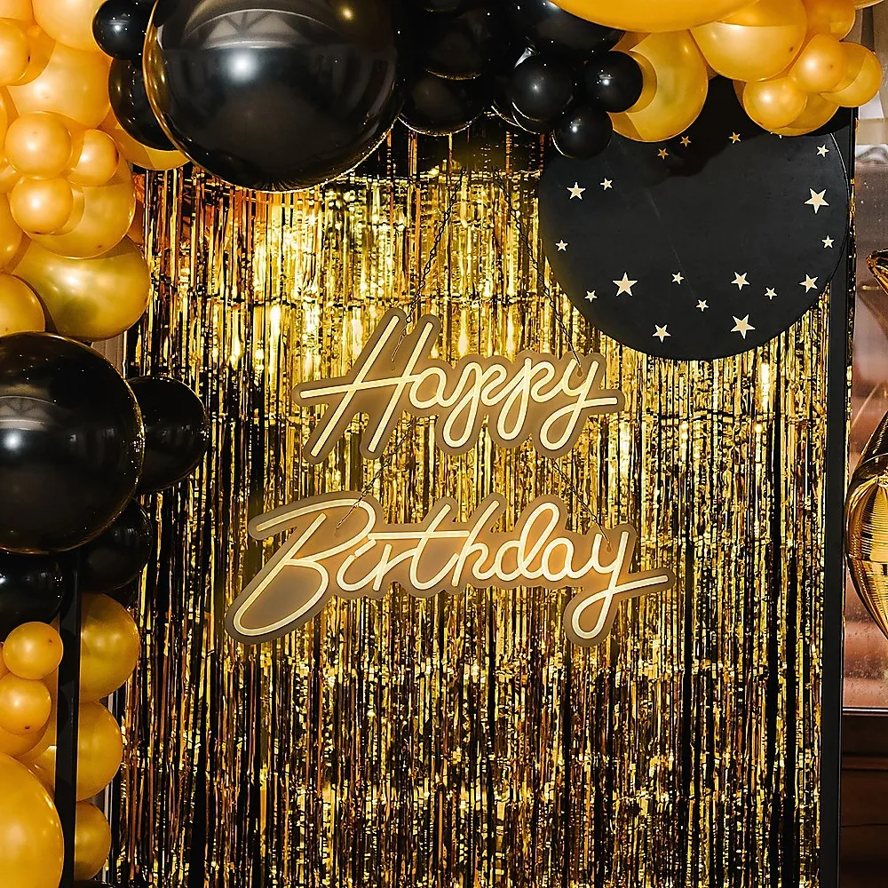 Bright LED Neon Happy Birthday Sign, Extra Brightness Control