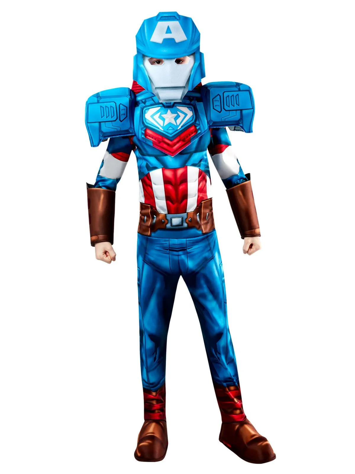 Captain America Mechstrike Deluxe Costume for Kids - Marvel Avengers Mech Strike