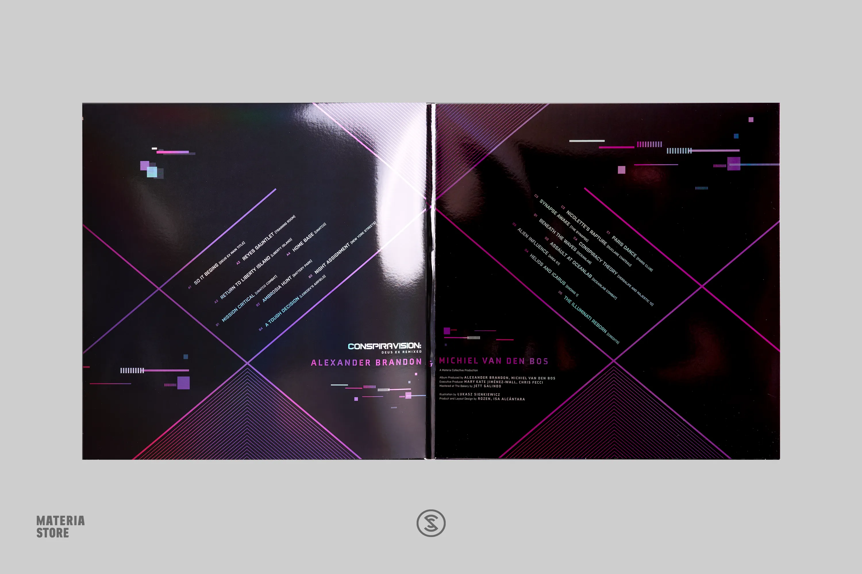 Conspiravision: Deus Ex Remixed - Alexander Brandon & Michiel van den Bos (2xLP Vinyl Record)