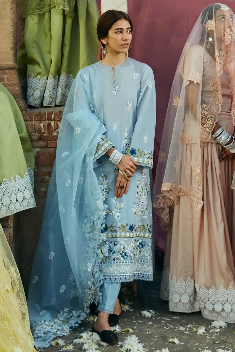 Cross Stitch Premium Lawn 2024 – CERULEAN ORNATE-3 PIECE LAWN EMBROIDERED SUIT