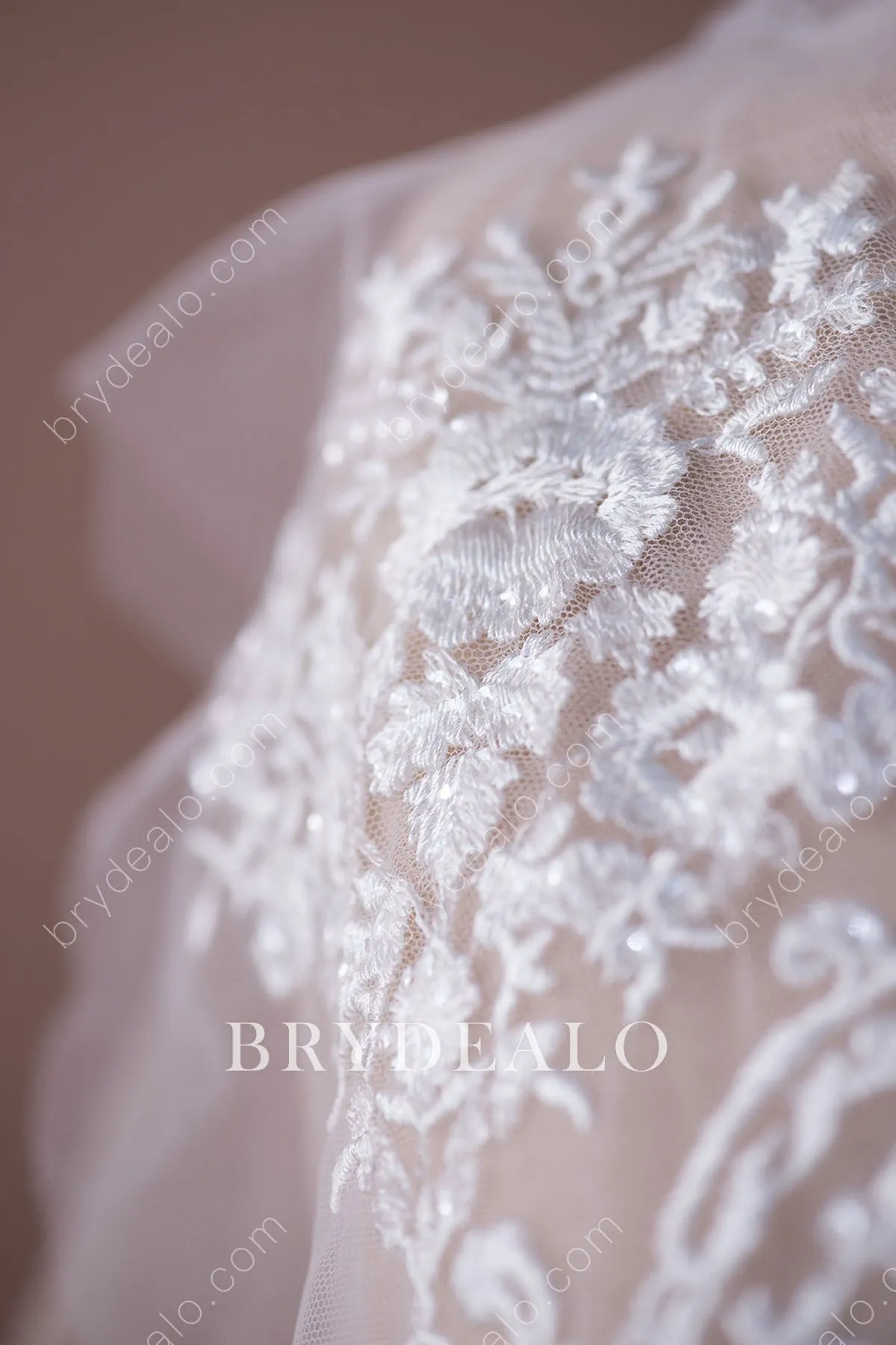 Delicate Botanic Embroidery Lace Fabric