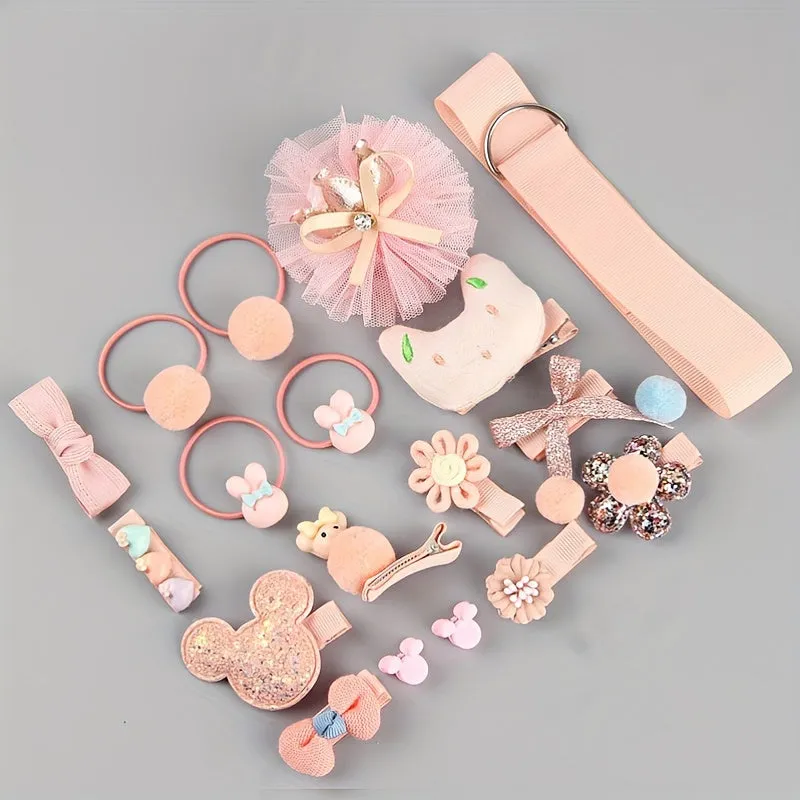 Deluxe Hair Clip Set 18pcs Girls Hair Accessories in Gift Box