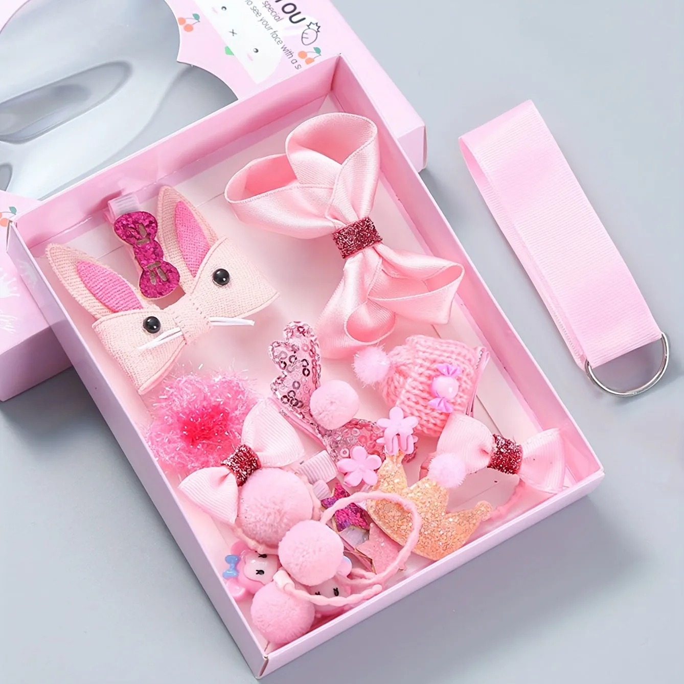 Deluxe Hair Clip Set 18pcs Girls Hair Accessories in Gift Box