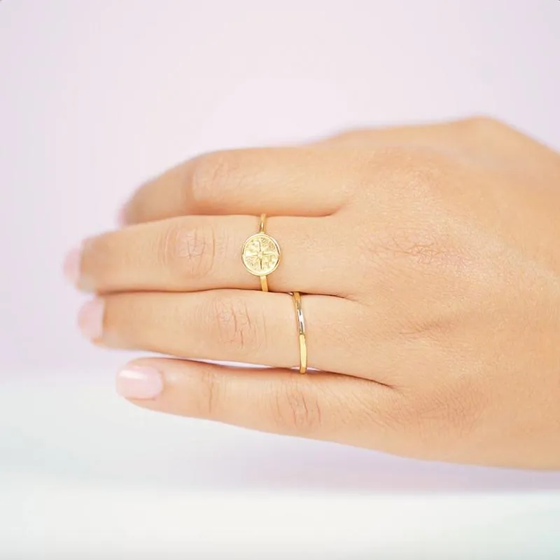 Eight Pointed Star Ring