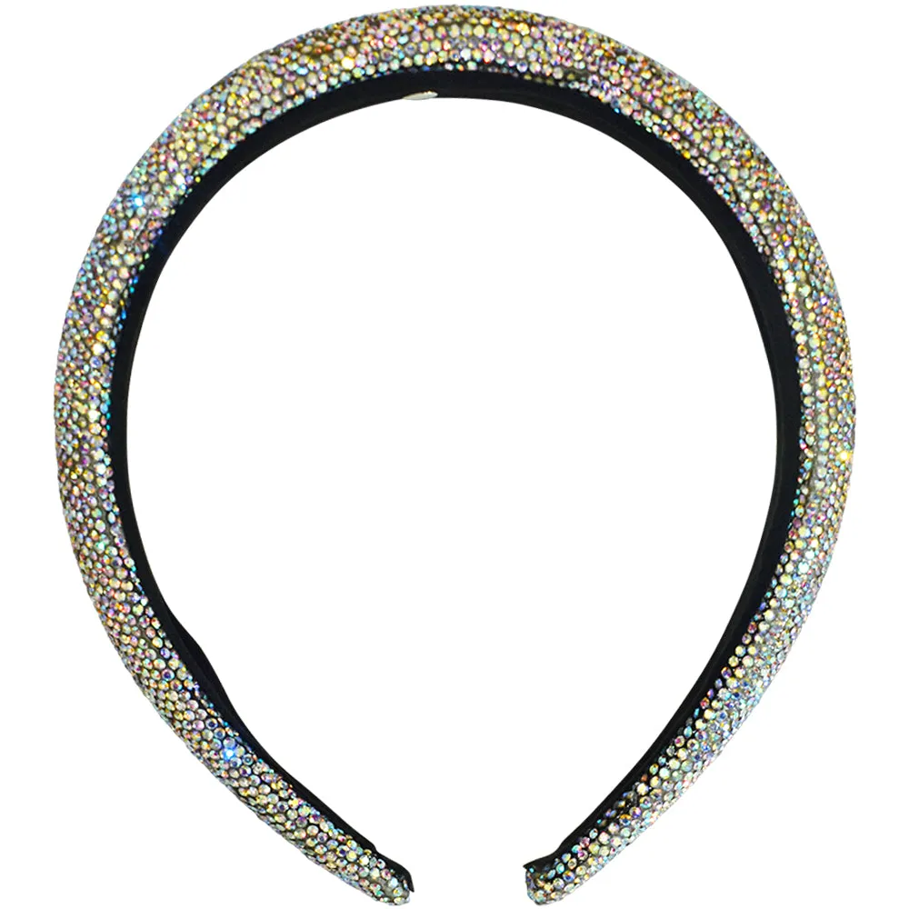 Fairyland Crystalized Padded Headband (Black/Crystal AB)