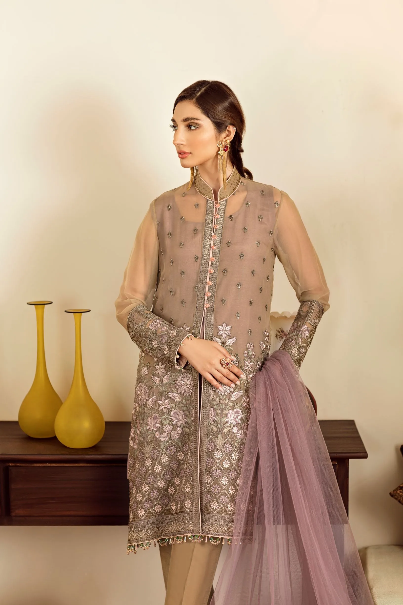 Flossie Embroidered Chiffon Collection – Safeera Vol-5 – Ornate