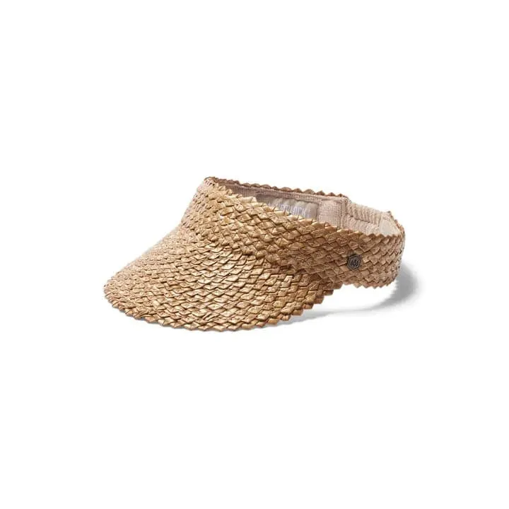 Hemlock Hat Co CAPRI VISOR IN HONEYCOMB - BIG KIDS