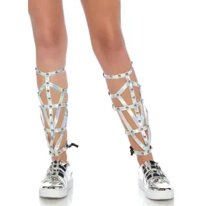 Iridescent Studded Shin Guards