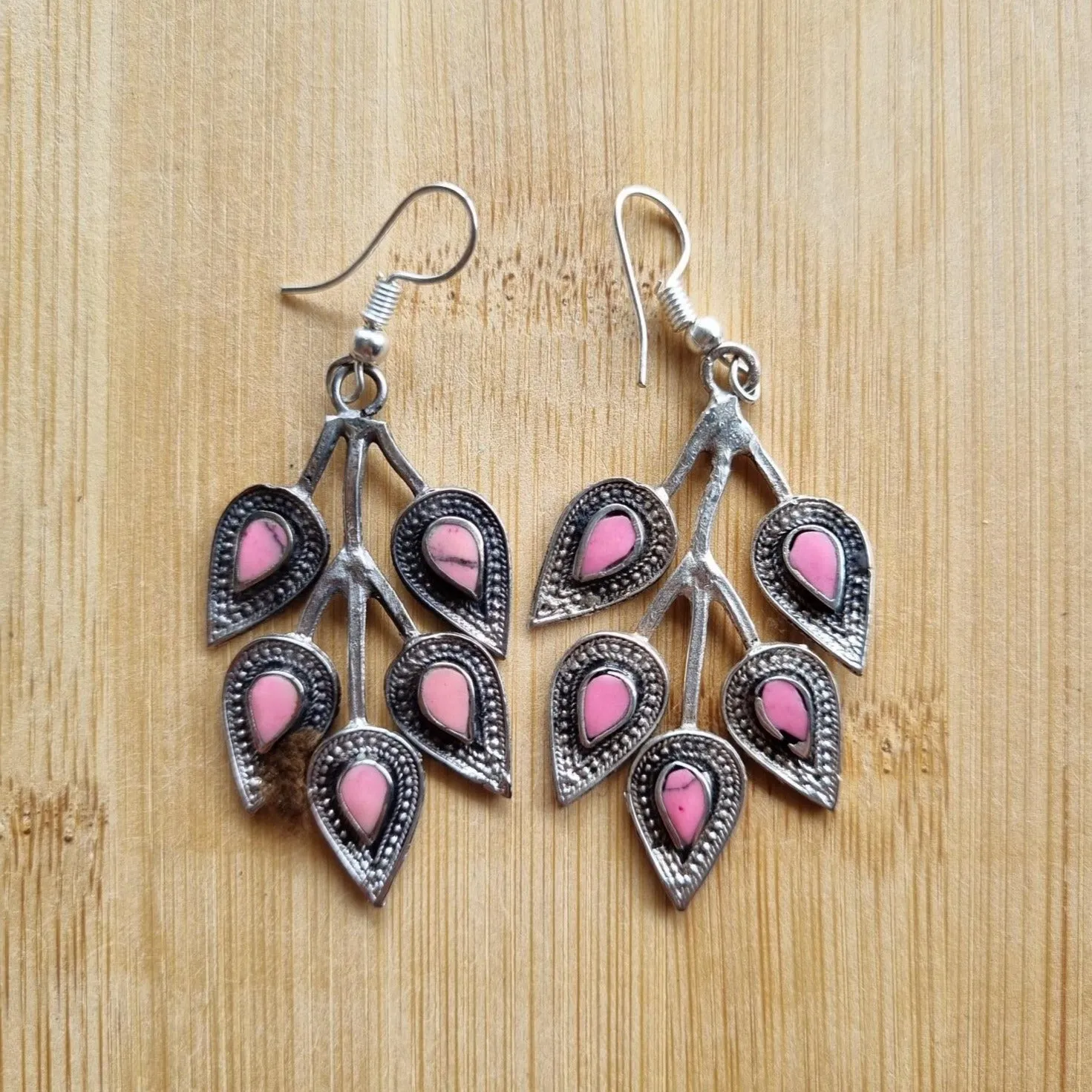 Kuchi Leaf Tribal Earrings