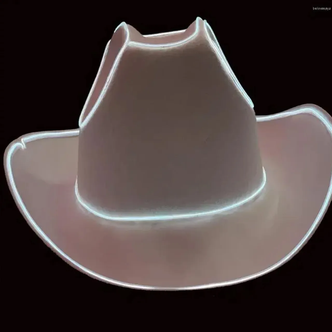 Light Up Holographic Adult Cowboy Hats