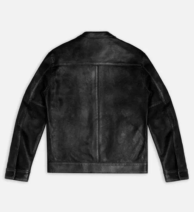 Men's Roadster Vintage Black Leather Jacket