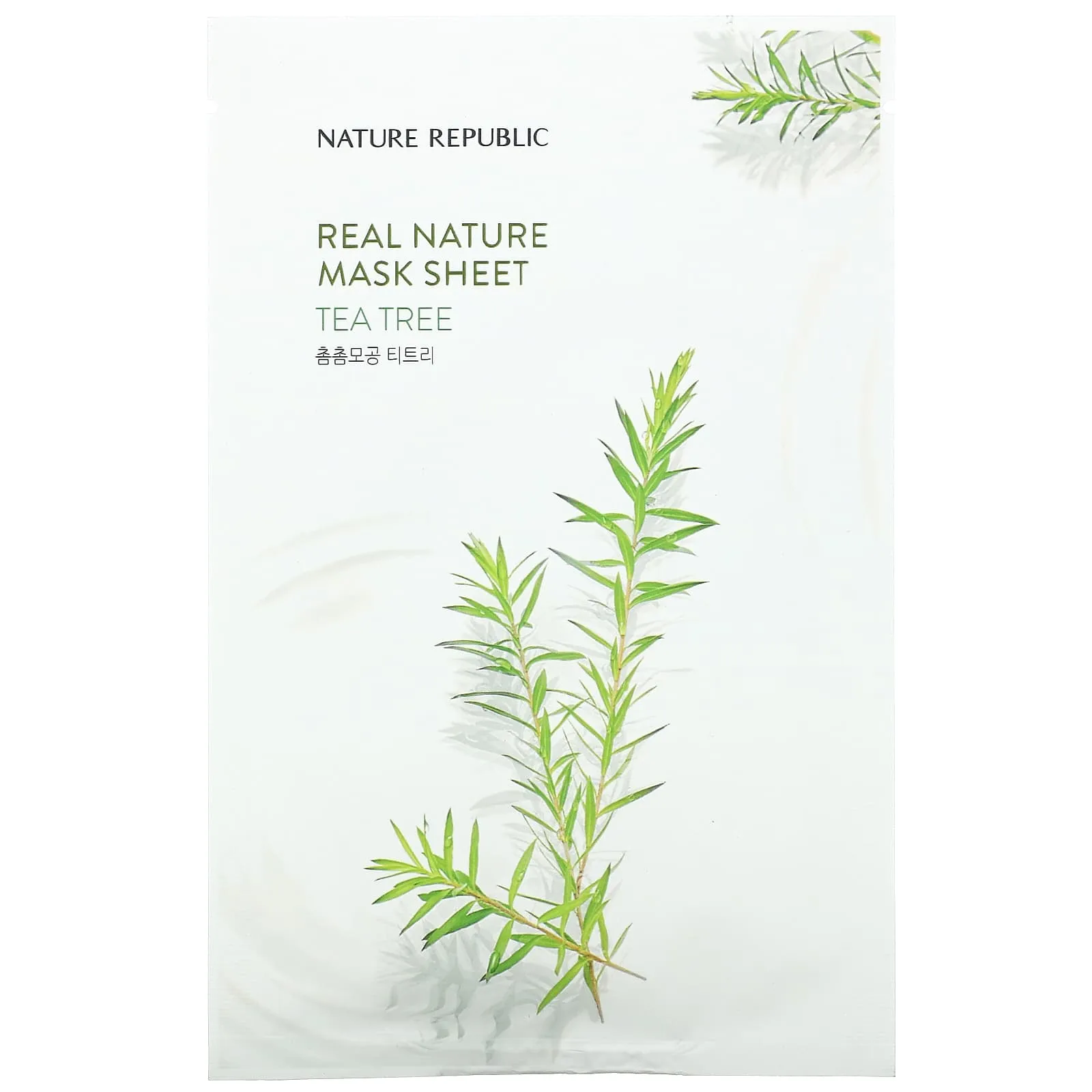 Nature Republic Real Nature Sheet Mask for Beauty, Tea Tree, 23 ml