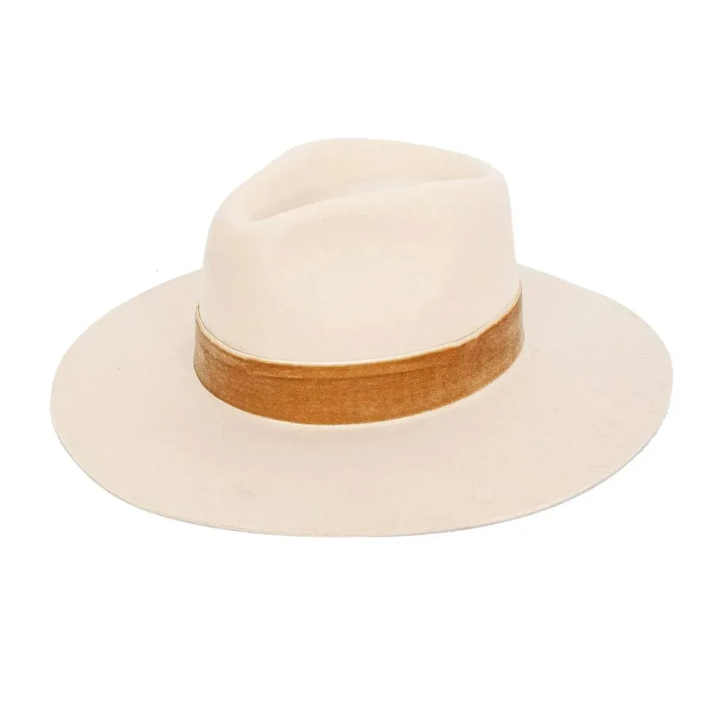 Peter Grimm Nash - Women's Wide Brim Wool Felt Fedora Hat