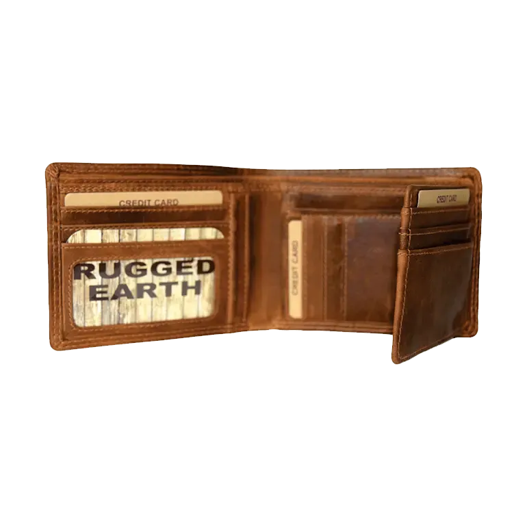 Rugged Earth Men's Bifold Leather Wallet