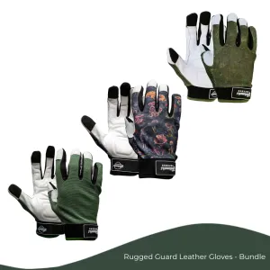 Rugged Guard Leather Gloves  - Bundle