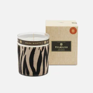 SAVANNA Candle, Mara Nights, 8oz., Tiger Print.