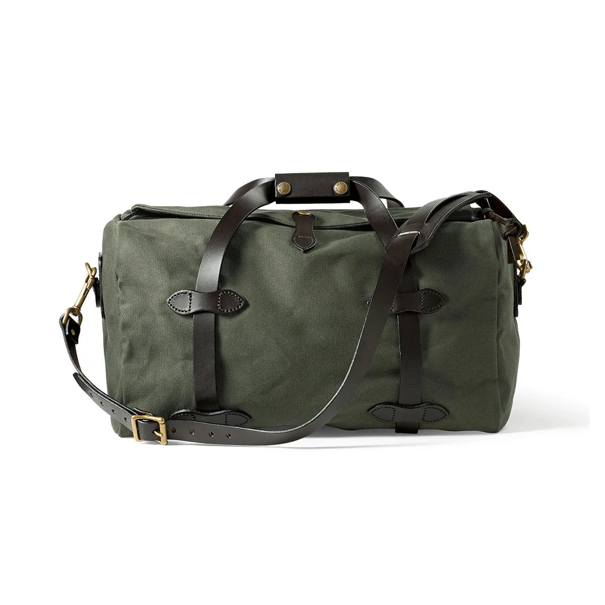 SMALL RUGGED TWILL DUFFLE BAG - OTTER GREEN