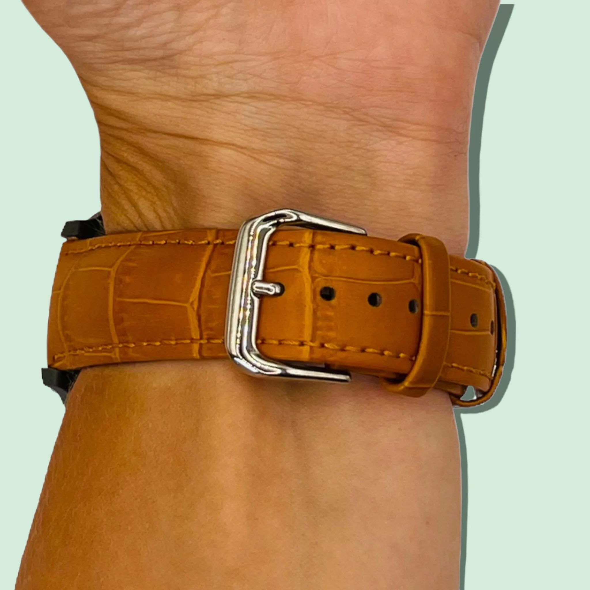 Snakeskin Leather Watch Straps Compatible with the Timex 22mm Range