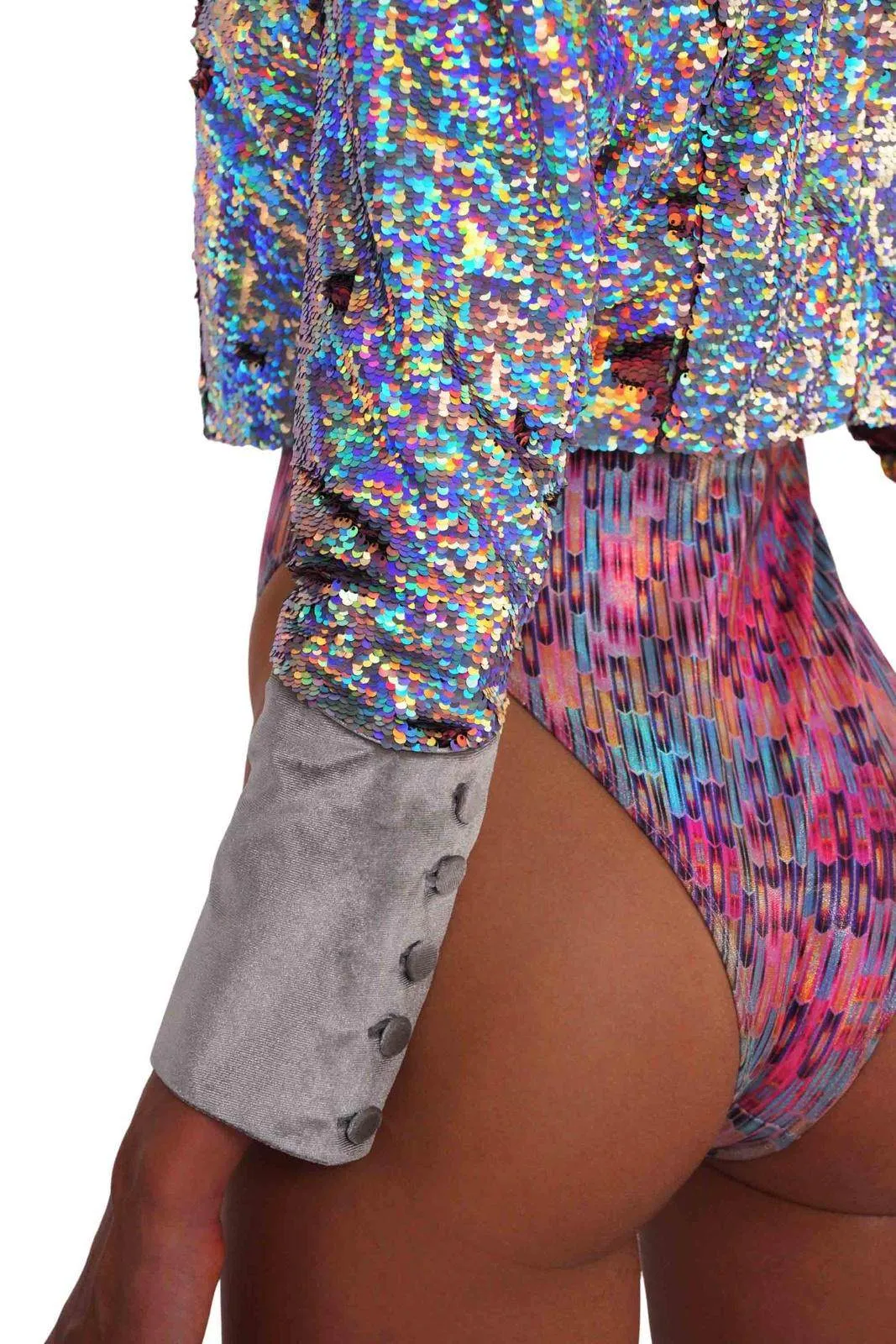 Stardust Crop Sequin Jacket