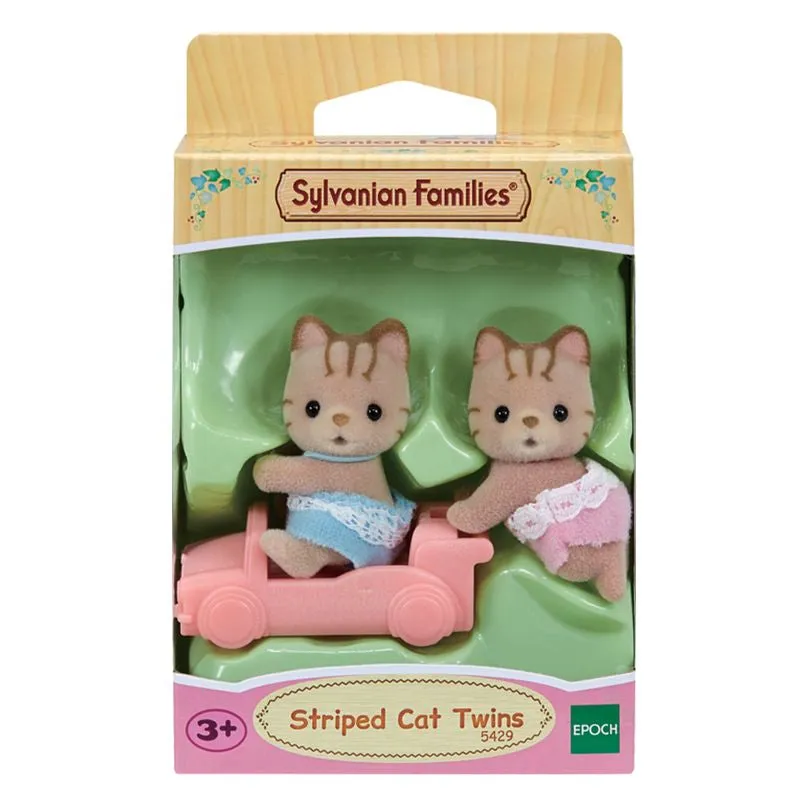 Sylvanian Families Striped Cat Twins