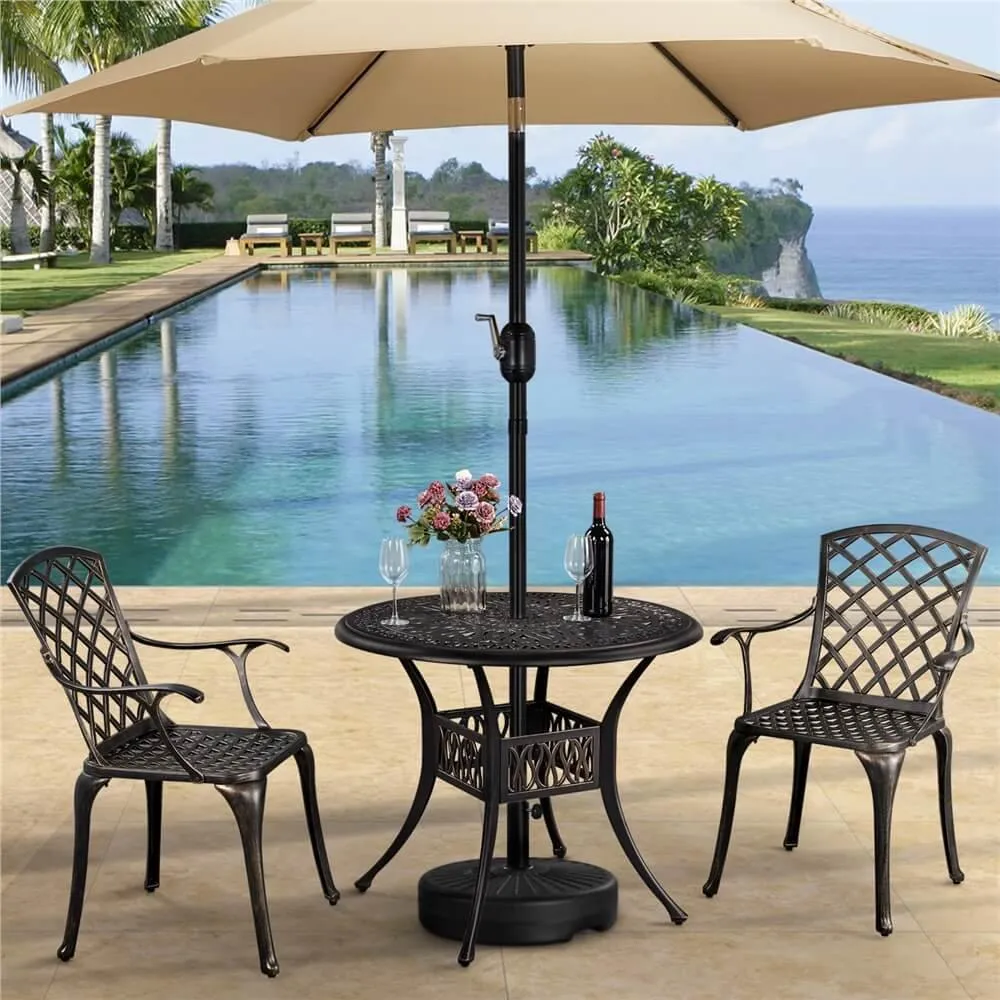 Yaheetech Patio Dining Chairs Set of 2